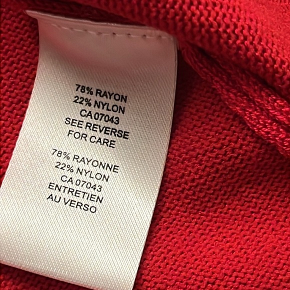 Tahari Tunic Sweater Red 3X - Picture 5 of 10